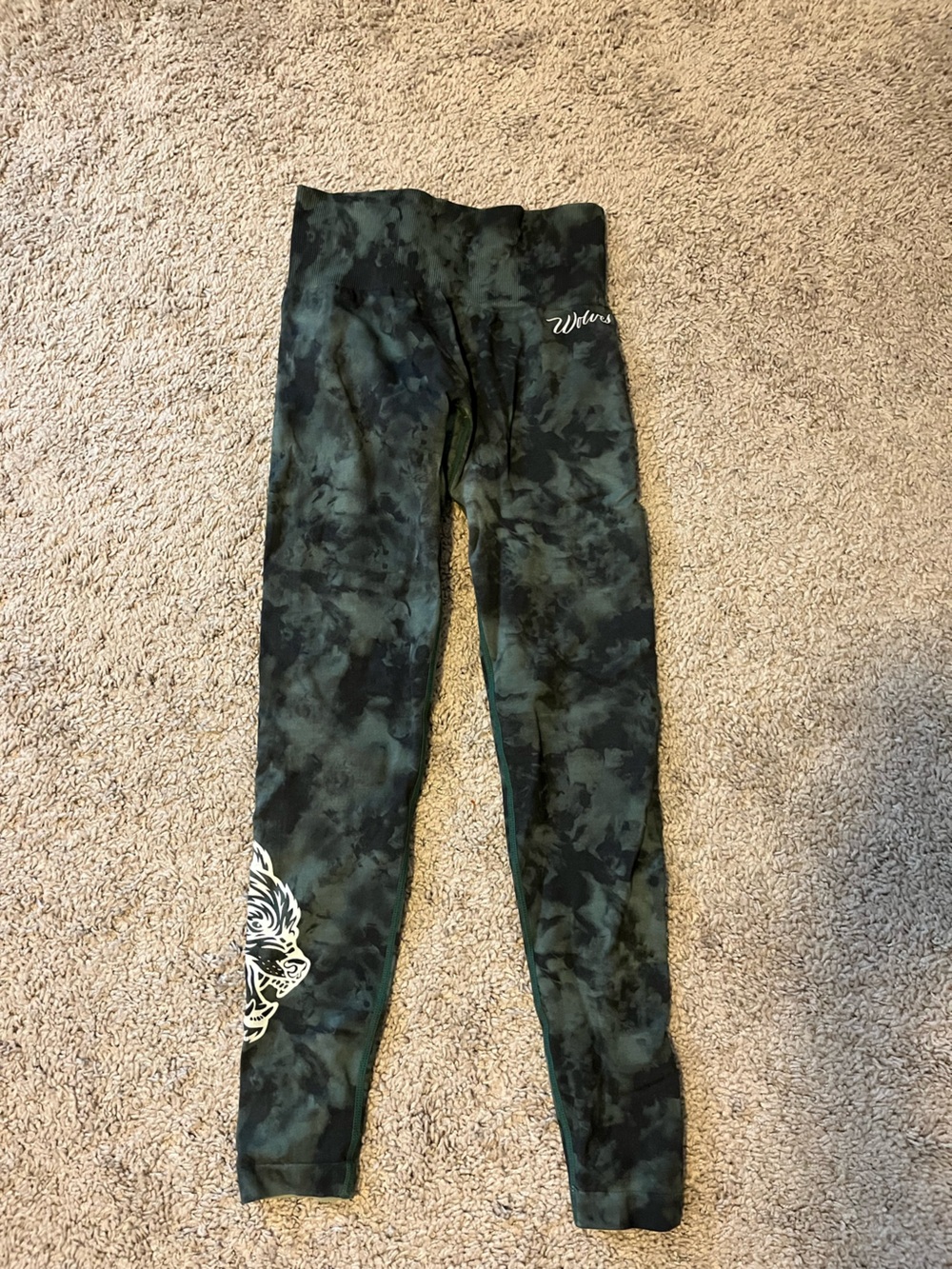 Darcsport green and black seamless leggings